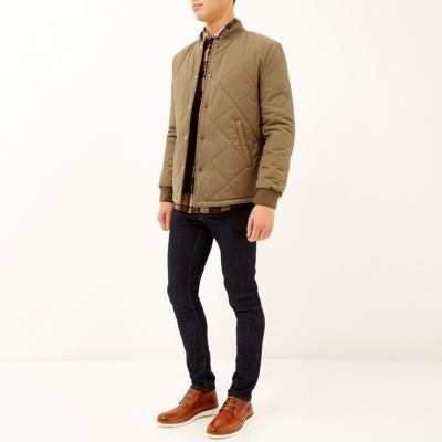 Brown quilted jacket